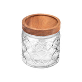 ESTIA ΔΟΧΕΙΟ ΑΠΟΘΗΚΕΥΣΗΣ ALLURE ΓΥΑΛΙΝΟ 500ml 11x10cm ΑΝΑΓΛΥΦΟ